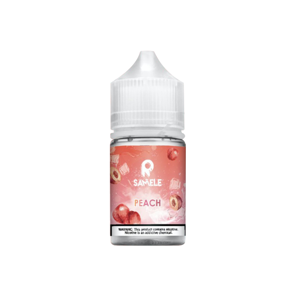 Samele 冰釀水蜜桃-30ML，香氣撲鼻的日本冰釀水蜜桃,迷人的獨特香氣讓人欲罷不能,回味無窮！加上冰心透涼的冰釀氣息,在這個炎熱的夏季,帶給你解熱的聖品